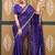 Purple bandhani embroidered  chiffon designer bandhani saree