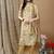 women floral printed regular  cotton kurta with trousers & with dupatta