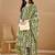 women printed regular kurta with trousers & with dupatta