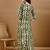 women printed regular kurta with trousers & with dupatta