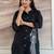 women ethnic motifs embroidered regular thread work chanderi silk kurti with trousers
