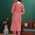 women printed kurta with trousers & with dupatta