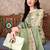 women floral printed kurta with trousers & with dupatta