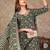 women floral printed kurta with trousers & with dupatta