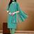women ethnic motifs printed kurta with trousers & with dupatta