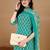 women ethnic motifs printed kurta with trousers & with dupatta
