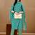 women ethnic motifs printed kurta with trousers & with dupatta