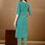 women ethnic motifs printed kurta with trousers & with dupatta