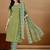 women ethnic motifs printed kurta with trousers & with dupatta