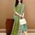 women ethnic motifs printed kurta with trousers & with dupatta