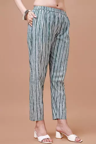 women ethnic motifs printed kurta with trousers & with dupatta