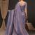 Lavender woven design zari silk blend kanjeevaram saree