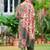 women floral printed regular kurta with trousers & with dupatta