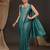 Teal woven design zari silk blend kanjeevaram saree