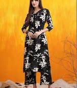 women floral printed regular kurta with palazzos