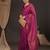 Magenta woven design zari silk blend kanjeevaram saree