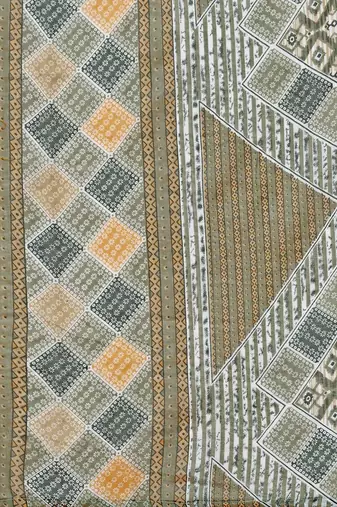 printed regular kurta with trousers & dupatta