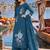 women floral embroidered regular thread work  cotton kurta with palazzos & with dupatta