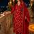 women floral embroidered regular sequinned chanderi cotton kurta with trousers & with dupatta