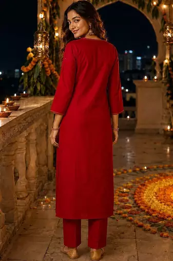 women floral embroidered regular sequinned chanderi cotton kurta with trousers & with dupatta