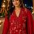women floral embroidered regular sequinned chanderi cotton kurta with trousers & with dupatta