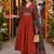 women ethnic motifs embroidered regular mirror work  cotton kurta with palazzos & with