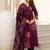 women ethnic motifs dyed regular kurta with trousers & with dupatta
