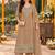 women embroidered regular thread work kurta with palazzos & with dupatta