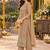 women embroidered regular thread work kurta with palazzos & with dupatta