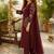 women ethnic motifs embroidered regular thread work  cotton kurta with trousers & with