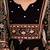 women ethnic motifs printed panelled mirror work kurta with trousers & with dupatta
