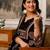 women ethnic motifs printed panelled mirror work kurta with trousers & with dupatta