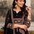 women ethnic motifs printed panelled mirror work kurta with trousers & with dupatta