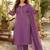 women ethnic motifs embroidered regular thread work  cotton kurta with trousers & with