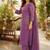 women ethnic motifs embroidered regular thread work  cotton kurta with trousers & with