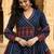 women ethnic motifs printed angrakha  cotton kurta with palazzos & with dupatta