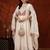 women ethnic motifs embroidered empire thread work  silk kurta with trousers & with dupatta