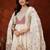 women ethnic motifs embroidered empire thread work  silk kurta with trousers & with dupatta