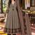 women ethnic motifs printed regular mirror work  cotton kurta with trousers & with dupatta