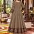women ethnic motifs printed regular mirror work  cotton kurta with trousers & with dupatta