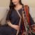 women ethnic motifs printed angrakha  cotton kurta with trousers & with dupatta