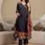 women ethnic motifs printed angrakha  cotton kurta with trousers & with dupatta