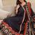 women ethnic motifs printed angrakha  cotton kurta with trousers & with dupatta