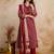women printed regular mirror work  cotton kurta with trousers & with dupatta