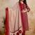 women printed regular mirror work  cotton kurta with trousers & with dupatta