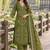 women ethnic motifs printed regular mirror work  cotton kurta with palazzos & with dupatta
