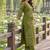 women ethnic motifs printed regular mirror work  cotton kurta with palazzos & with dupatta