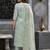 women floral printed regular mirror work kurta with trousers & with dupatta