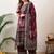 women ethnic motifs printed regular sequinned kurta with palazzos & with dupatta
