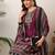 women ethnic motifs printed regular sequinned kurta with palazzos & with dupatta